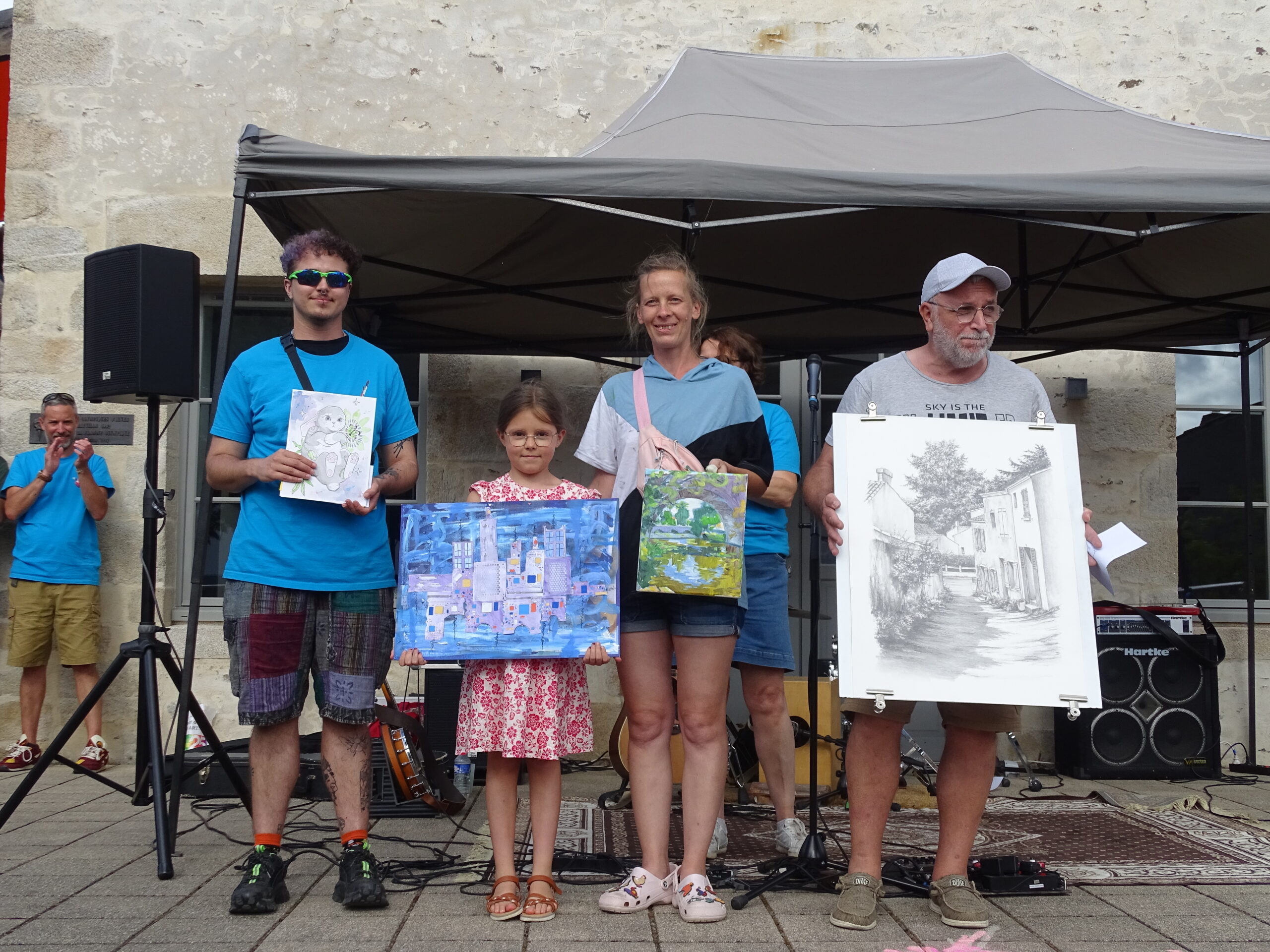 Lauréats concours peindre dans les rues Festival d'artistes de Rocheservière